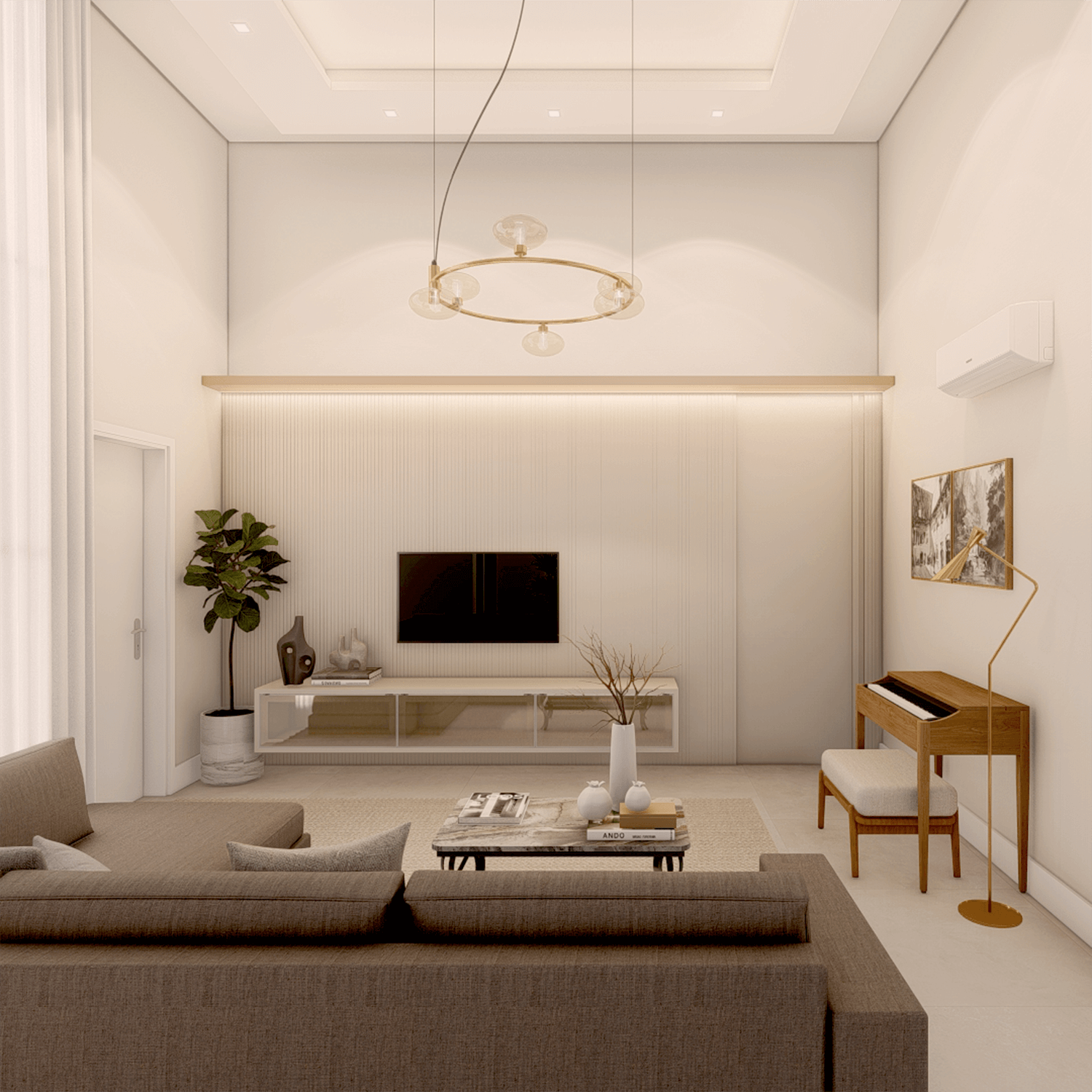 Sexta imagem de render 3d representando projeto arquitetônico de Indianara Carolina Emke